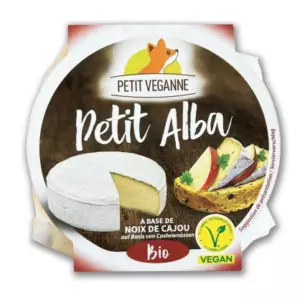 Petit Alba 110g - Affiné Végétal Alternative Vegan Fromage Style Camembert de Chèvre - Petit Veganne magasin vegan belgique en ligne