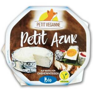 Petit Azur 130g - Alternative Vegan Fromage Affiné Végétal Style Bleu - Petit Veganne magasin vegan belgique en ligne