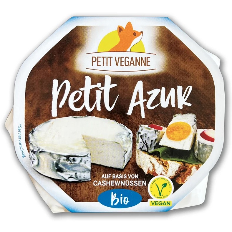 Petit Azur 130g – Alternative Vegan Fromage Affiné Végétal Style Bleu – Petit Veganne magasin vegan belgique en ligne Petit Azur 130g - Alternative Vegan Fromage Affiné Végétal Style Bleu - Petit Veganne magasin vegan belgique en ligne