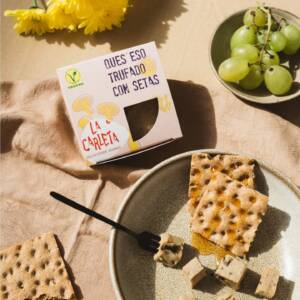 Trufado con setas la Carleta Belgique fromage vegan truffe alternative