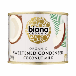 lait de coco concentré sucré vegan végétal condenced milk belgique biona