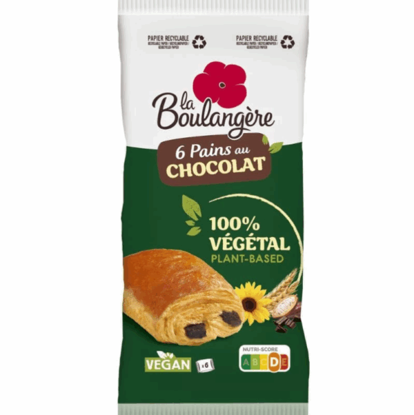 la boulangère pains au chocolat chocolatine 100% végétal vegan belgique