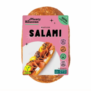 meatless salami plenty reasons tranches charcuterie vegan alternative belgique