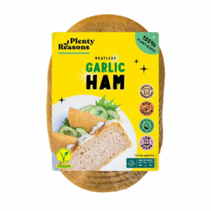 meatless garlic ham jambon ail plenty reasons tranches charcuterie vegan alternative belgique