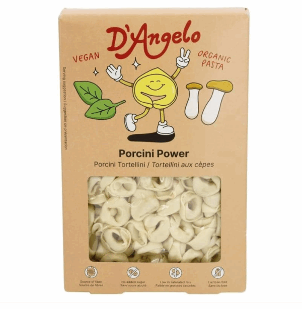 d'angelo tortellini aux champignons cèpes pâtes vegan belgique