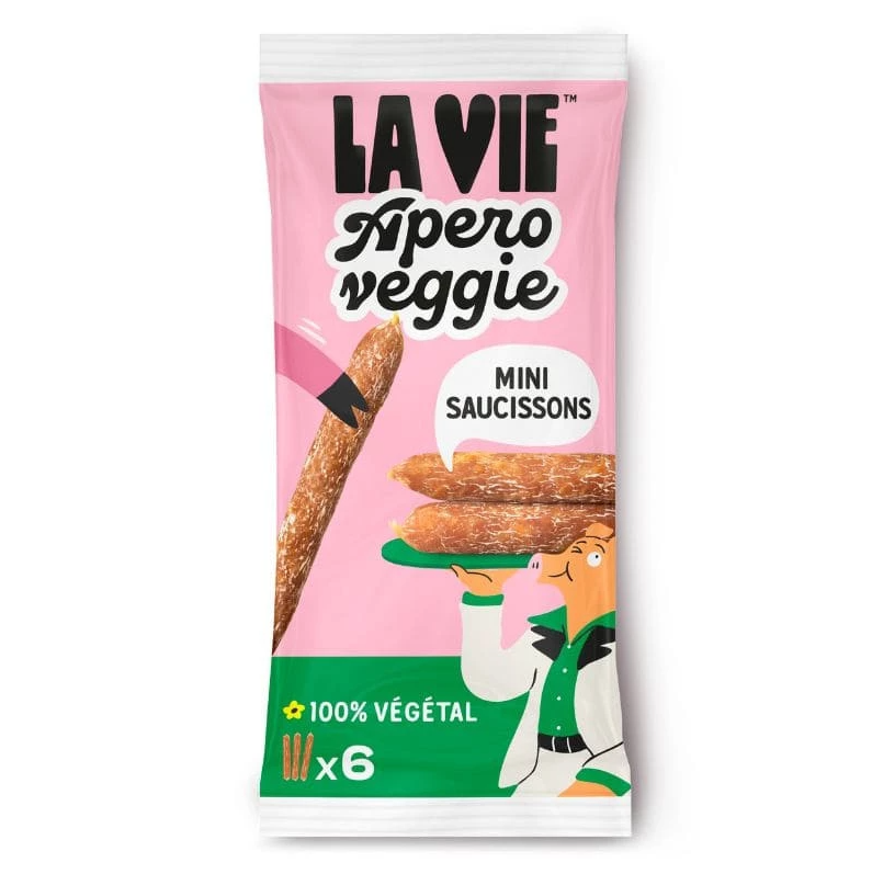Mini saucissons végétaux natures la vie foods La Vie alternative viande charcuterie belgique en ligne Mini saucissons végétaux natures la vie foods La Vie alternative viande charcuterie belgique en ligne