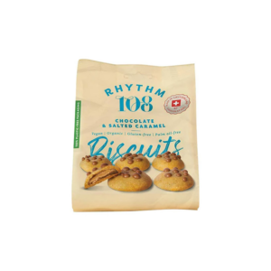Biscuits Aux Pépites De Chocolat Fourrés Caramel 135g - Rhythm108 magasin vegan belgique charleroi en ligne