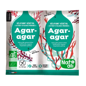 Agar Agar bio en Poudre 2x4g - Alternative végétale à la gélatine magasin vegan belgique en ligne