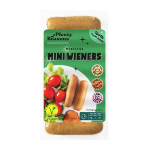 Meatless Mini Wieners 180g - Plenty Reasons magasin vegan belgique en ligne