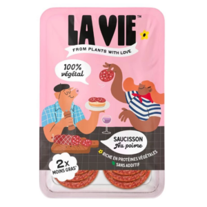 La Vie - Salami Au Poivre Vegan En Tranches 70g magasin vegan belgique en ligne