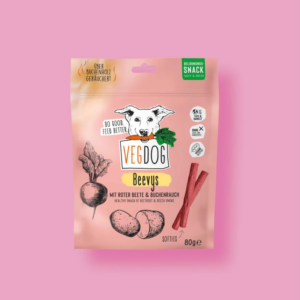 VegDog Beevys 80g - Batonnets de récompense pour chiens magasin vegan belgique en ligne
