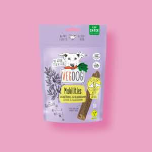 VegDog Mobilities 115g - Bâtonnets Vegan à mâcher pour chiens pour la santé des articulations magasin vegan belgique en ligne