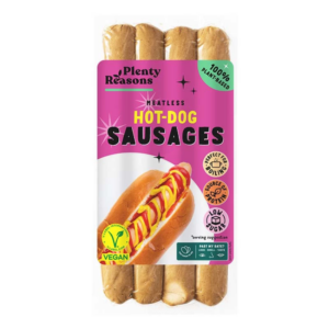 Meatless Hot dog 180g - Alternative Vegan Saucisses - Plenty Reasons magasin vegan belgique en ligne