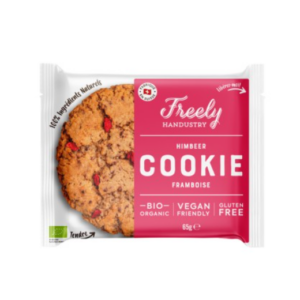 Cookie Framboise Vegan 65g - Freely Handustry magasin vegan belgique en ligne