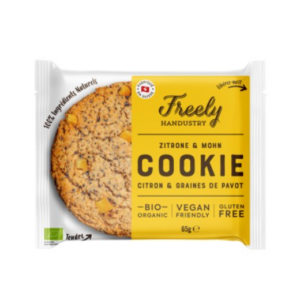 Cookie Citron & Graines de Pavot Vegan 65g - Freely Handustry magasin vegan belgique en ligne