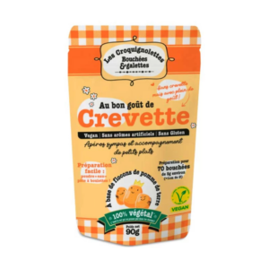 Croquignolettes Goût Crevette 90g - Préparation pour Bouchées & Galettes vétéjal magasin vegan belgique en ligne