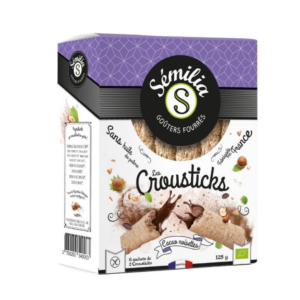 Crousticks Cacao Noisettes 125g - Sémilia magasin vegan belgique en ligne