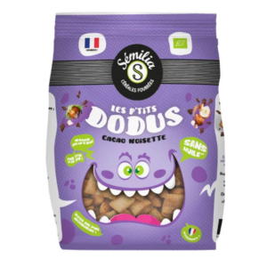 Déjeuner P’tits Dodus Cacao Noisettes 300g - Sémilia magasin vegan boutique en ligne