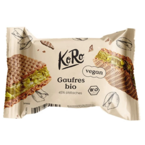 Gaufrette Fourrées Pistache 22g - Koro magasin vegan belgique en ligne