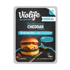 Supreme Saveur Cheddar En Tranches 140g - Source de Protéines - Violife magasin vegan belgique en ligne