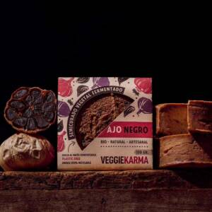 Karmage Ail Noir 150g - Soja & Noix de Cajou - Veggie Karma magasin fromage vegan belgique en ligne