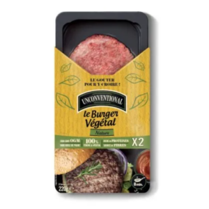 Burgers Végétaux 2x110g - Unconventional magasin vegan belgique en ligne