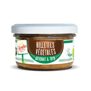 Rillettes Végétales Artichaut & Thym 90g - Senfas magasin vegan belgique en ligne