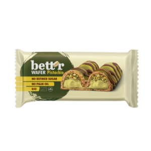 Wafer pistachio Gauffrette Fourrée Pistache 34g - Bett'r magasin vegan belgique en ligne