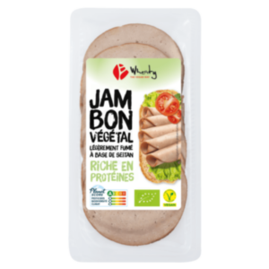 Jambon Végétal 100g - Légèrement Fumé - Wheaty magasin vegan belgique charleroi en ligne