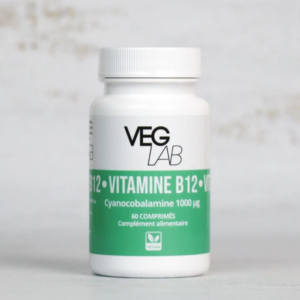 Vitamine B12 Cyanocobalamine 1000μg - 60 comprimés - VegLab magasin vegan belgique charleroi en ligne